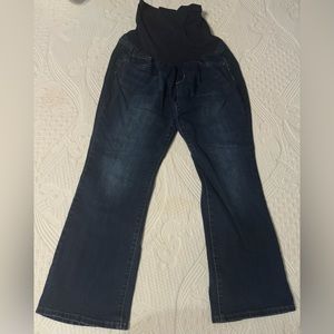 Women’s Maternity large petite blue jeans boot cut